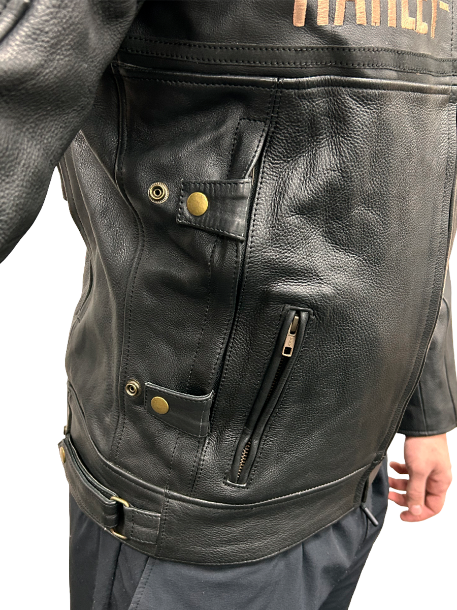 Мотокуртка Harley Davidson из натуральной кожи — изображение 9