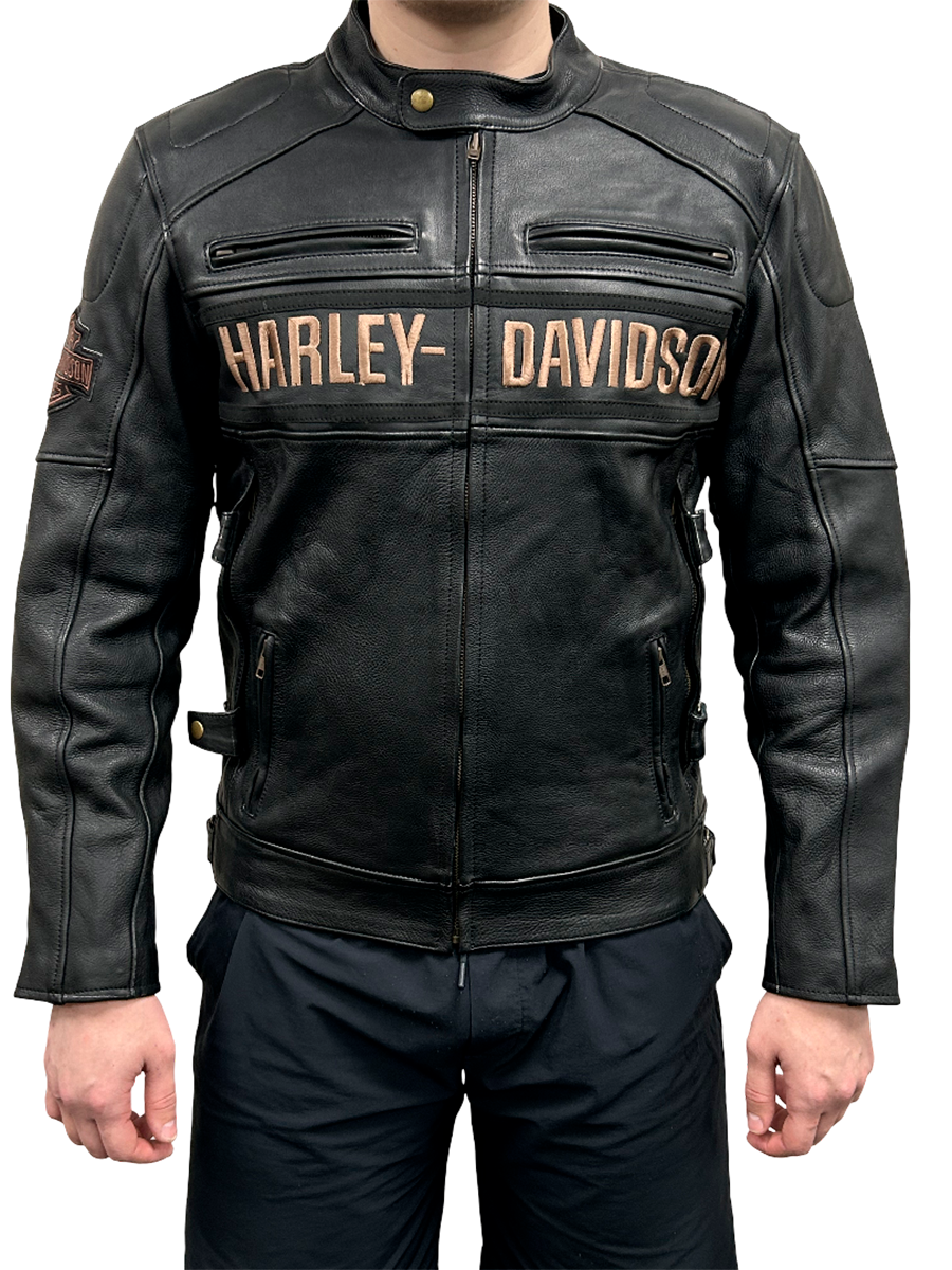 Мотокуртка Harley Davidson из натуральной кожи — изображение 4
