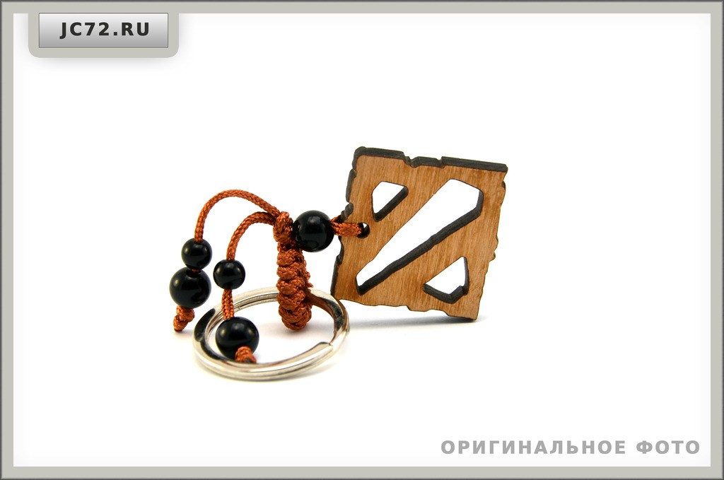 Брелок логотип Dota 2 из дерева — изображение 2