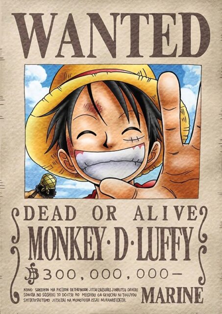 Плакат / постер Розыск из аниме One Piece Ван Пис 50*35 см