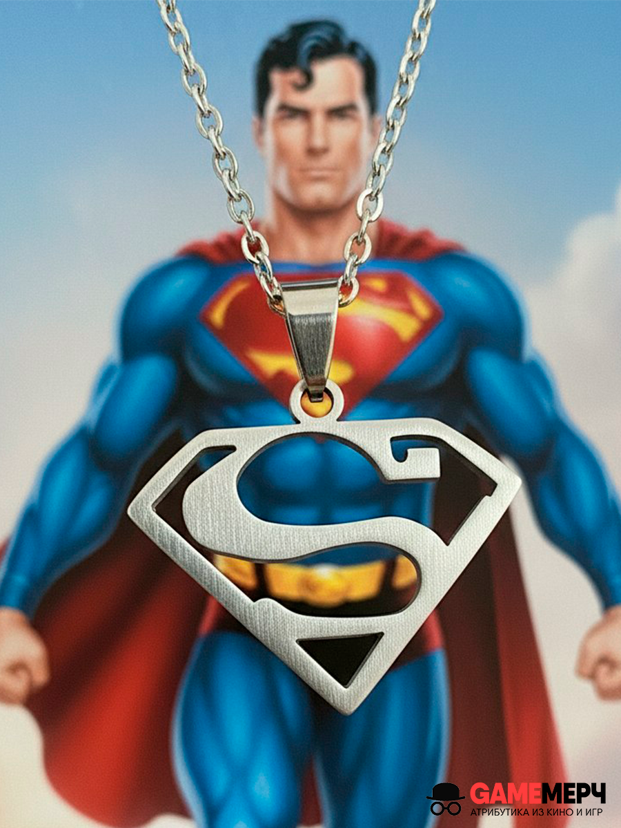 Кулон Супермен Superman DC Comics из нержавеющей стали — изображение 2