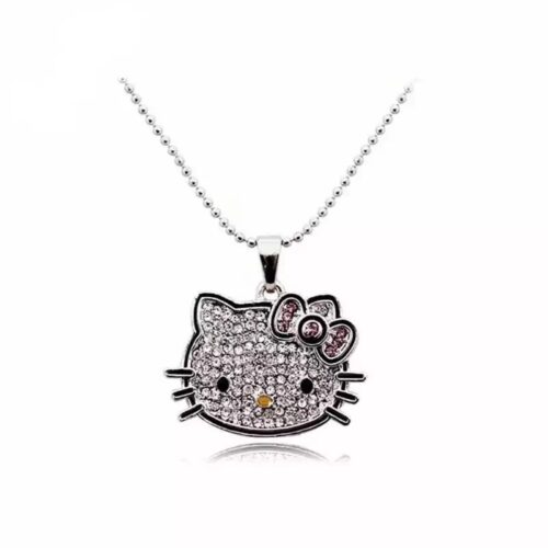 Кулон Hello Kitty со стразами