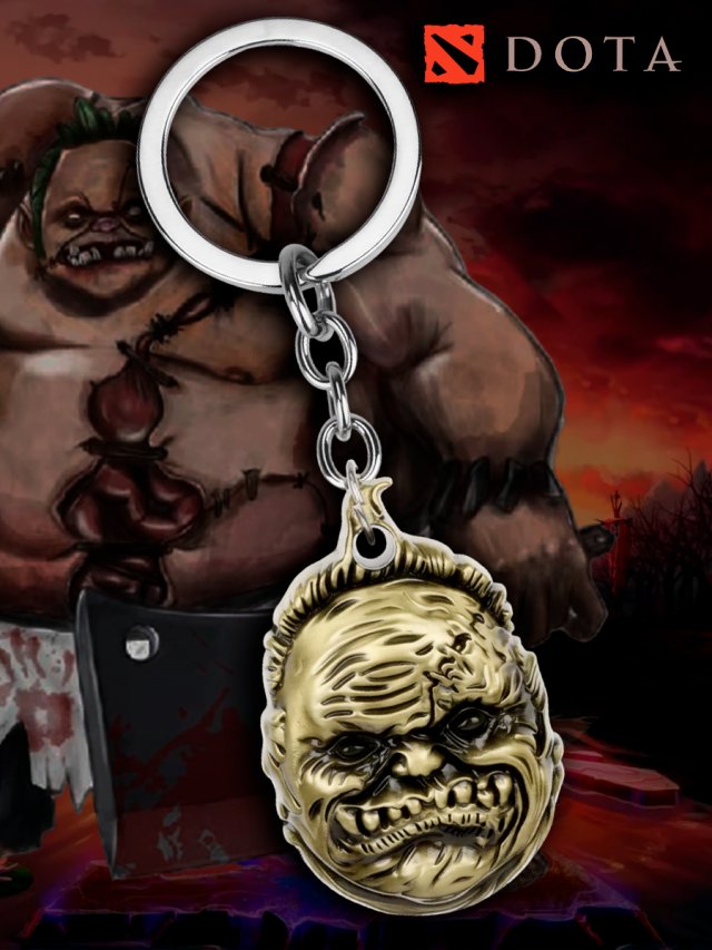 Брелок Pudge Пудж серебро Dota 2 — изображение 2