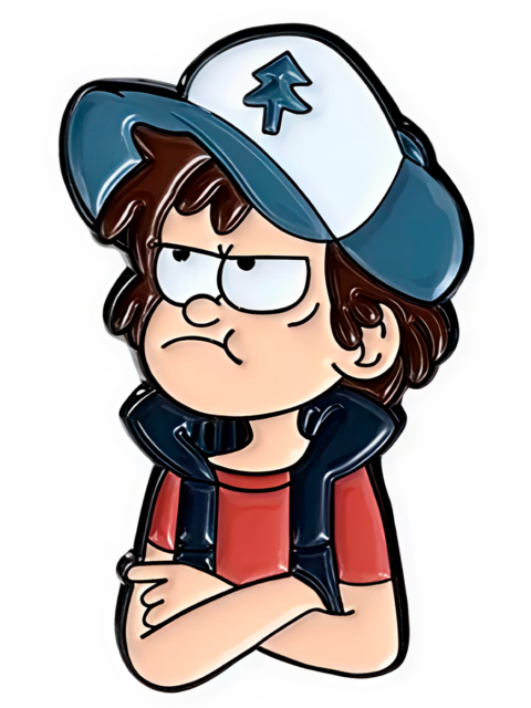 Значок Диппер из мультфильма Гравити Фолз Gravity Falls