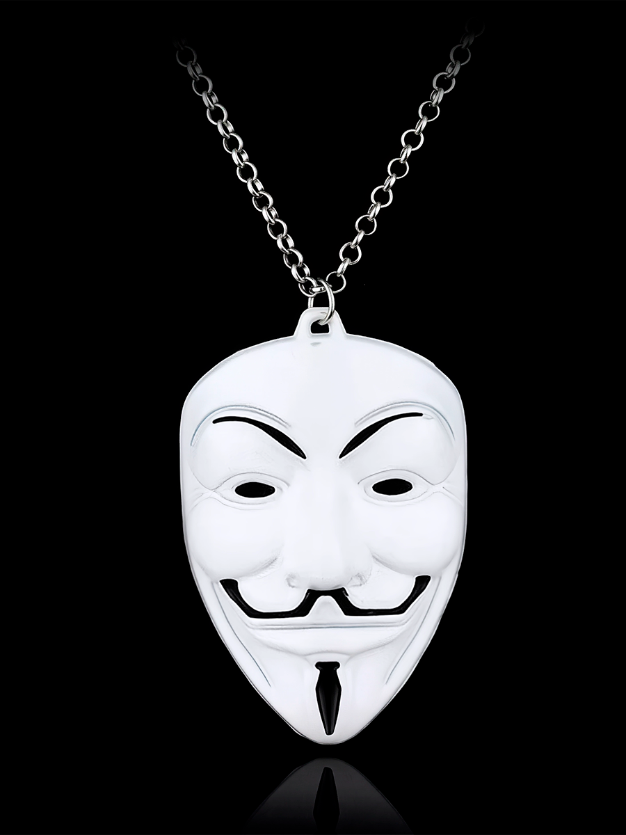 Кулон Маска Анонимуса (Гая Фокса) V — значит вендетта