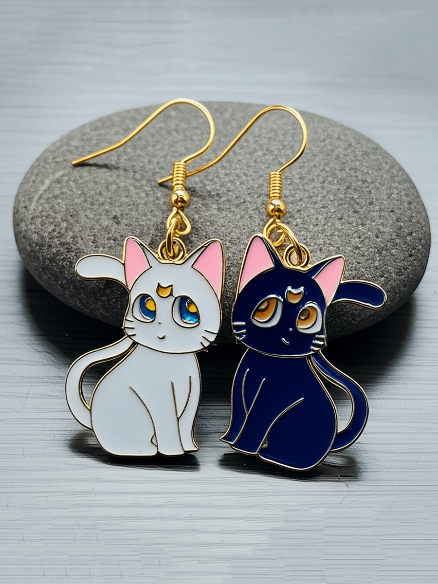 Серьги Кошка Луна и Кот Артемис из аниме Сейлор Мун — изображение 5
