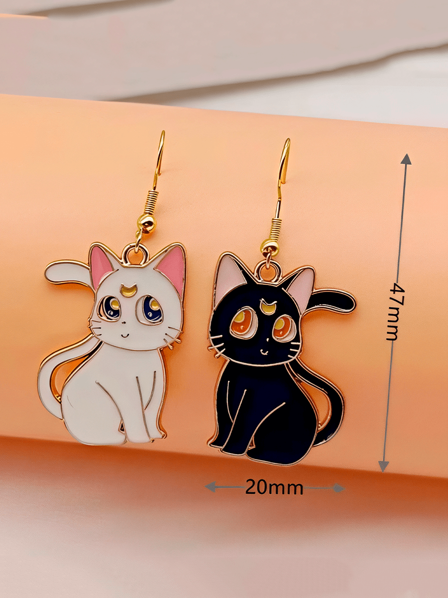 Серьги Кошка Луна и Кот Артемис из аниме Сейлор Мун — изображение 8