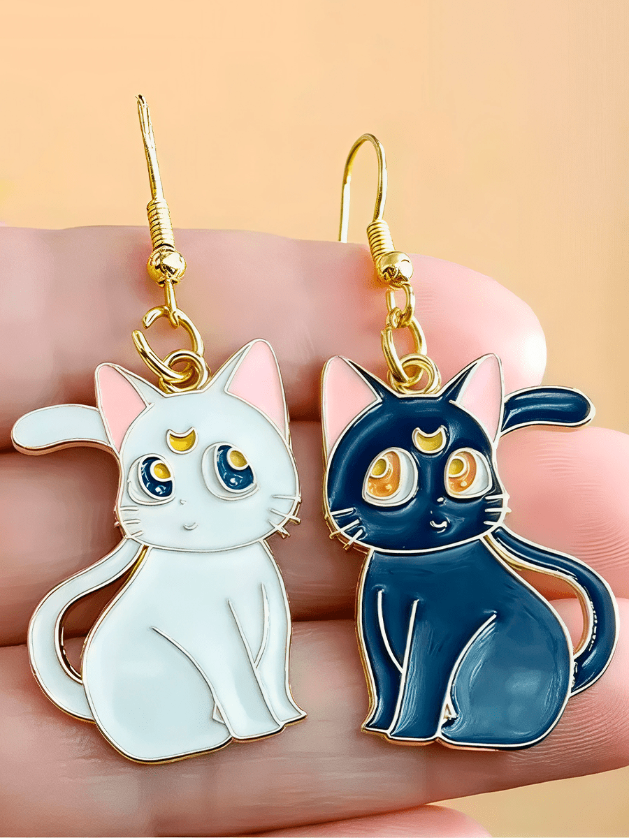 Серьги Кошка Луна и Кот Артемис из аниме Сейлор Мун — изображение 7