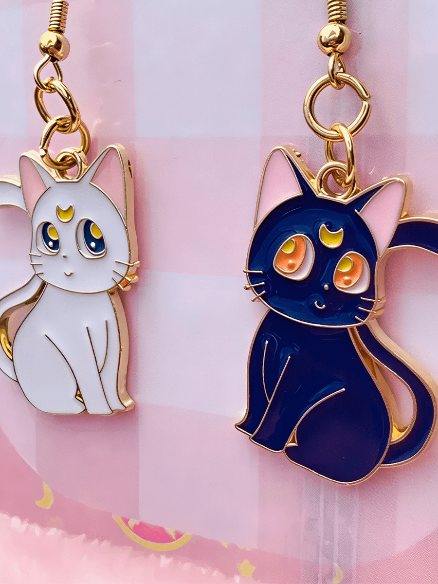 Серьги Кошка Луна и Кот Артемис из аниме Сейлор Мун — изображение 10