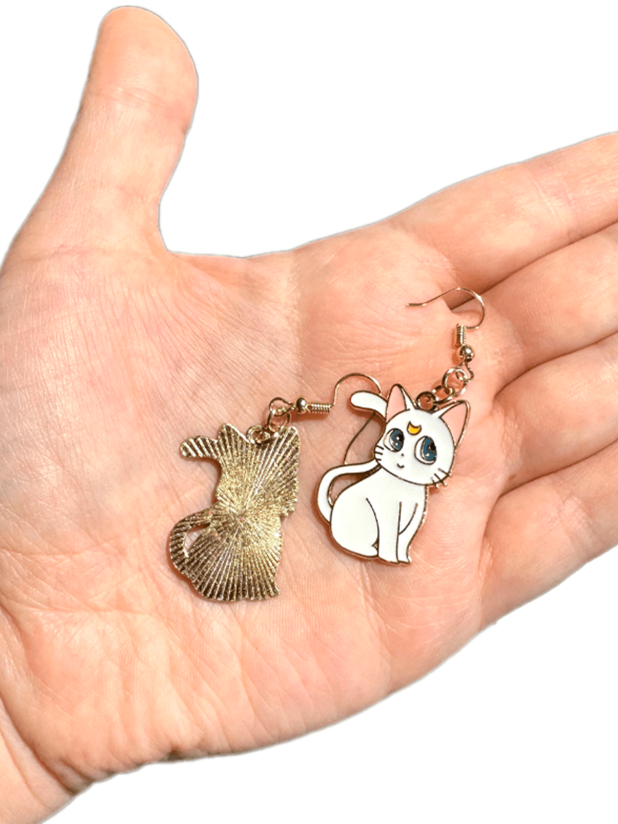 Серьги Кошка Луна и Кот Артемис из аниме Сейлор Мун — изображение 14