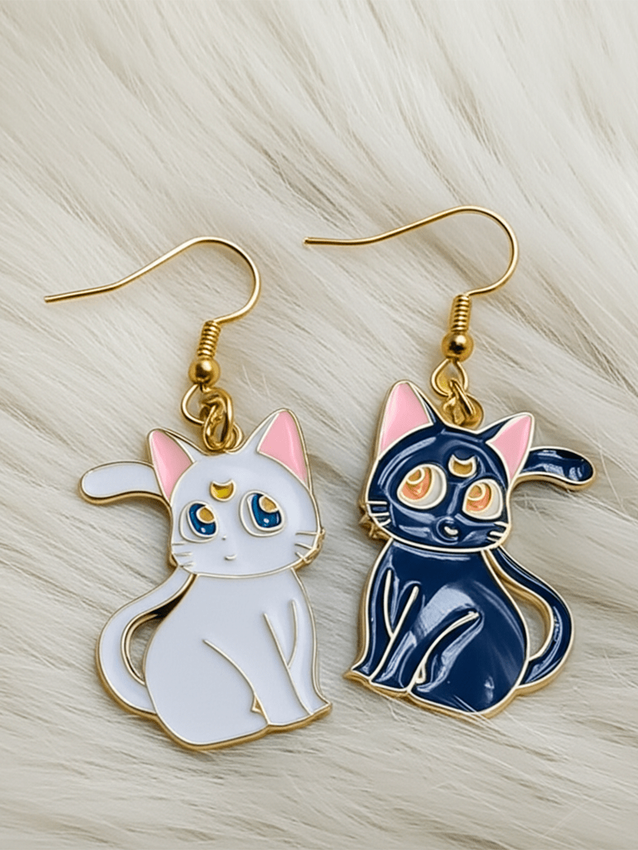 Серьги Кошка Луна и Кот Артемис из аниме Сейлор Мун — изображение 4