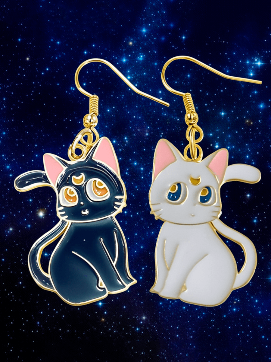 Серьги Кошка Луна и Кот Артемис из аниме Сейлор Мун — изображение 3
