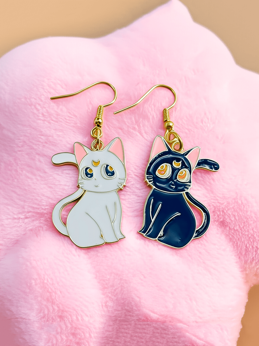 Серьги Кошка Луна и Кот Артемис из аниме Сейлор Мун — изображение 2