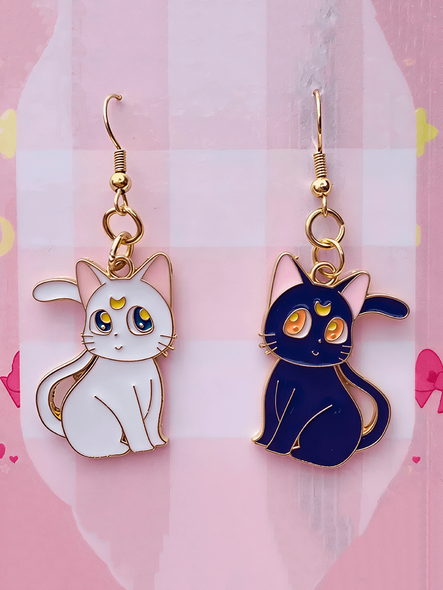 Серьги Кошка Луна и Кот Артемис из аниме Сейлор Мун — изображение 9