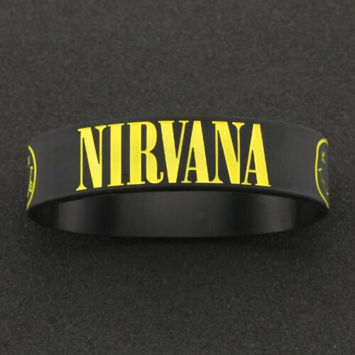 Браслет силиконовый Смайлик рок - группа Nirvana Нирвана