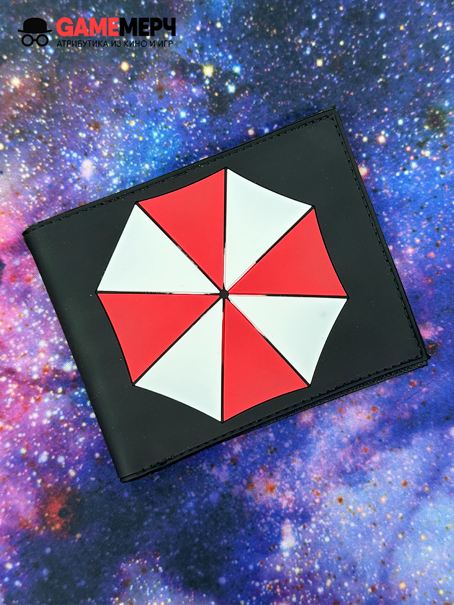 Кошелек - бумажник силиконовый Umbrella Corporation из игры Resident Evil Амбрелла — изображение 2