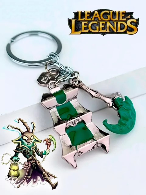 Брелок Коса и фонарь Треша из игры LOL League of Legends