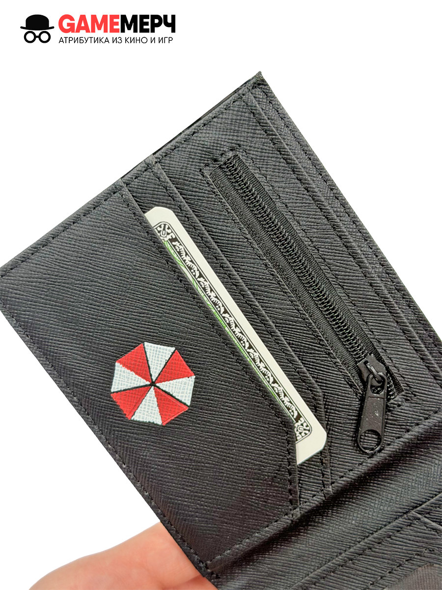 Кошелек - бумажник силиконовый Umbrella Corporation из игры Resident Evil Амбрелла — изображение 13