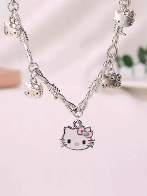 Ожерелье с колючей проволокой Хеллоу Китти Hello Kitty