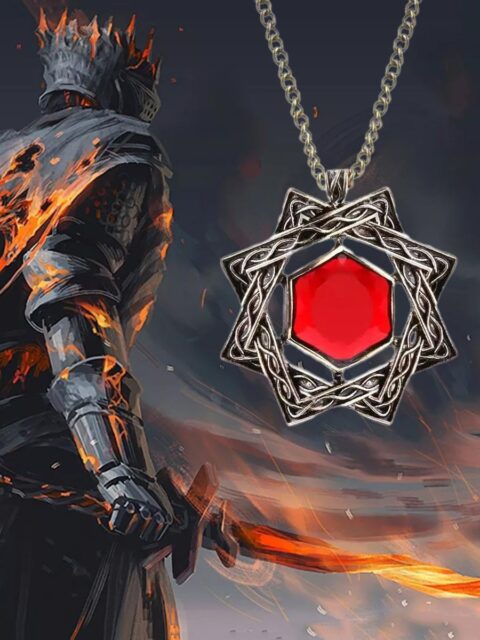 Кулон Красный камень из игры Dark Souls