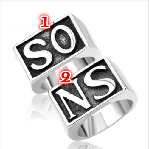 Кольца сыны анархии "SONS" нержавейка