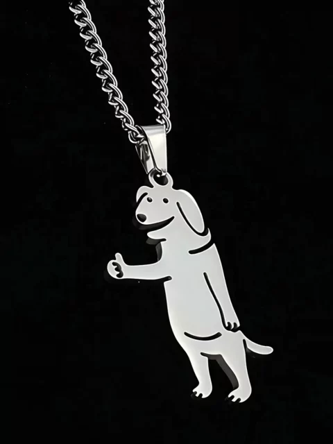 Кулон Пёс из нержавеющей стали