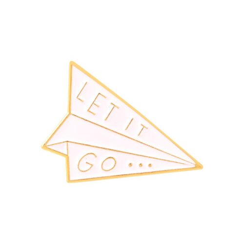 Значок Бумажный самолетик Let it go