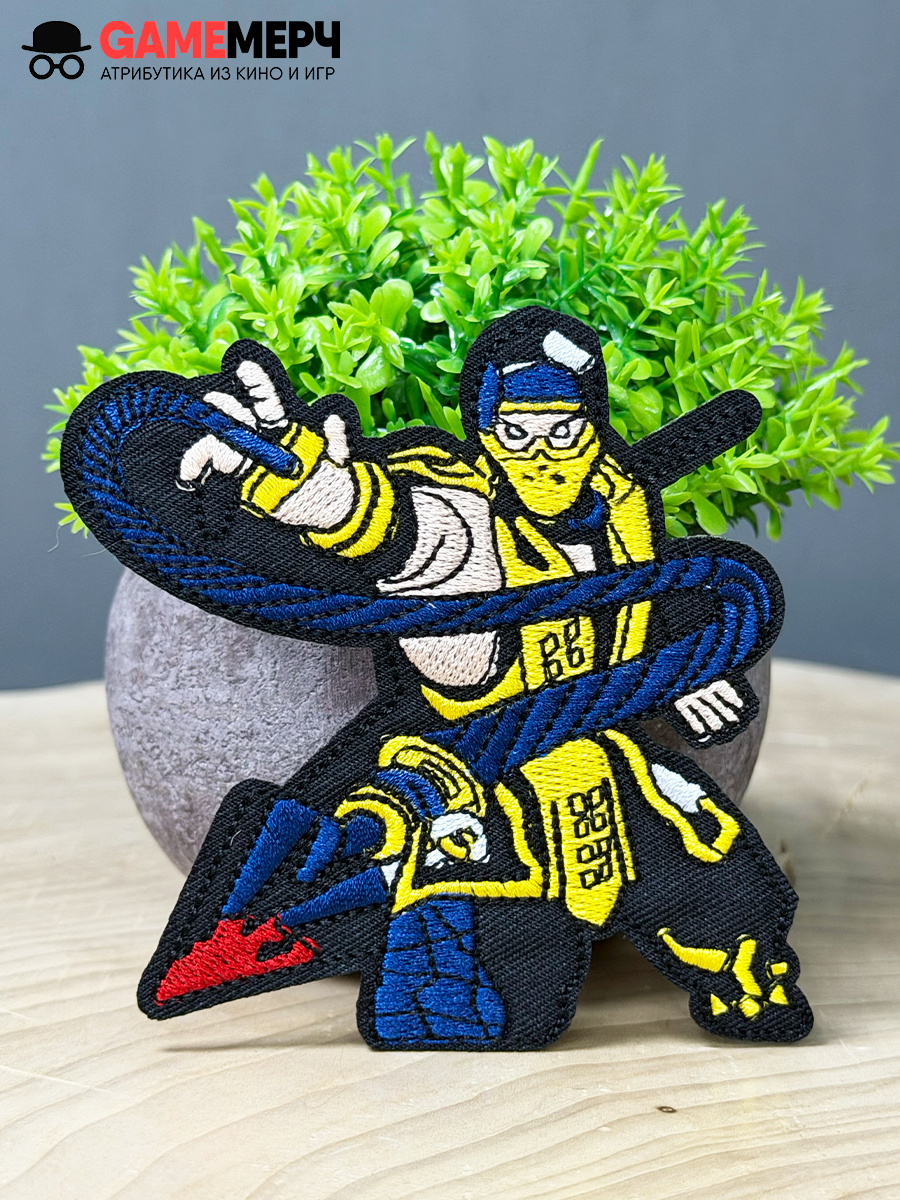 Нашивка термо с вышивкой из игры Mortal Kombat Мортал Комбат — изображение 6
