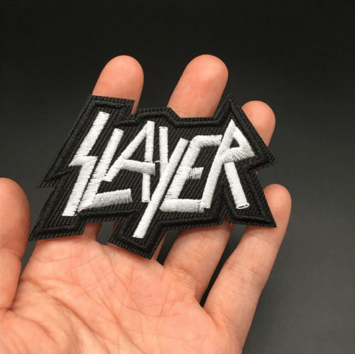 Нашивка термо с вышивкой группы Slayer