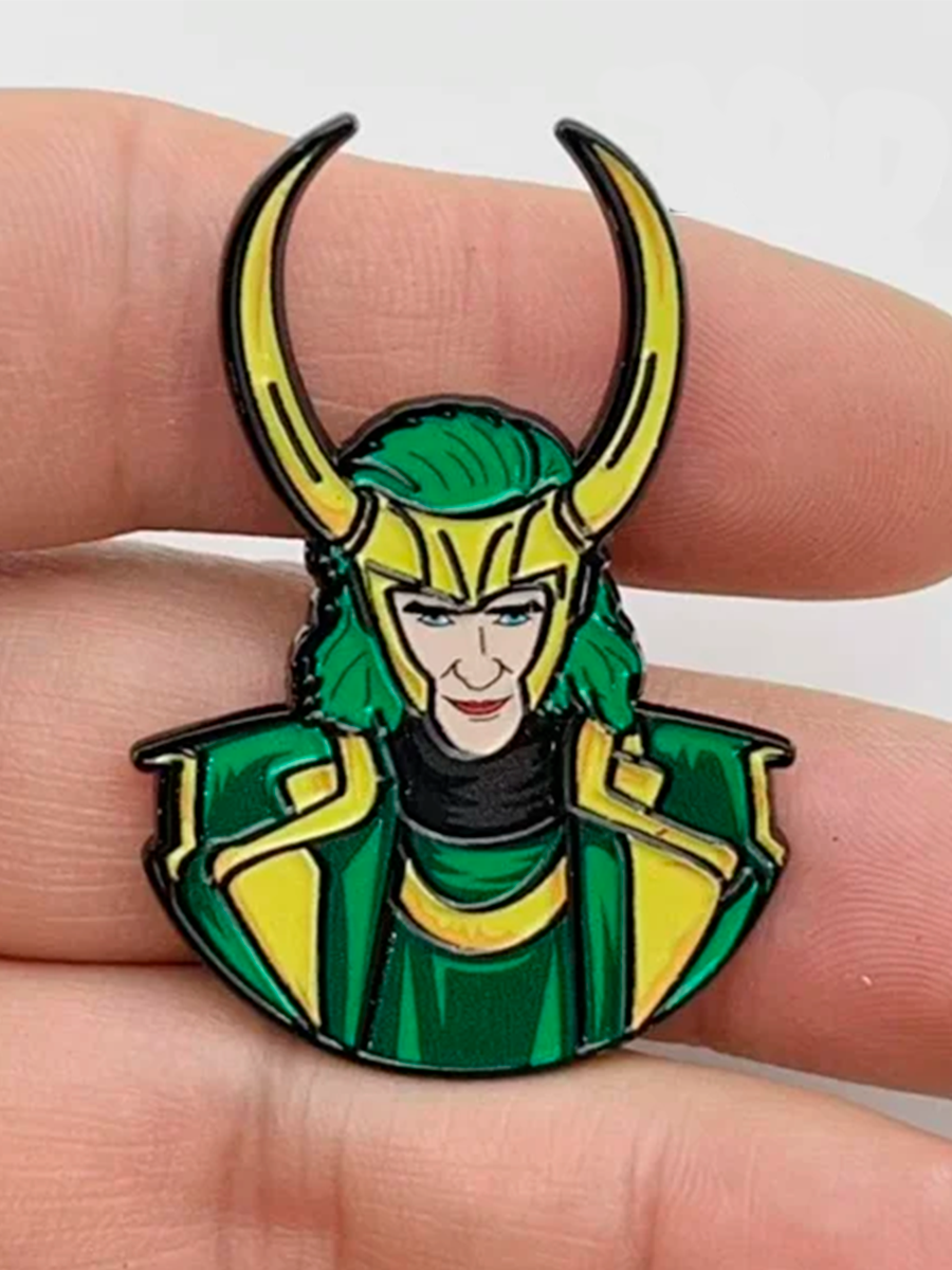Значок -пин бог обмана и озорства Локи Loki Marvel Comics Марвел — изображение 7