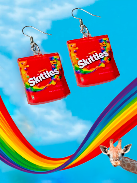 Серьги Конфеты Скитлс Skittles