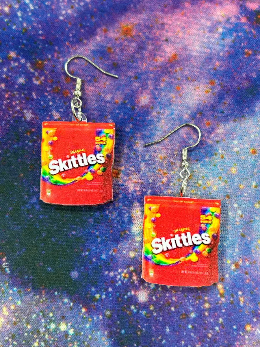 Серьги Конфеты Скитлс Skittles — изображение 2