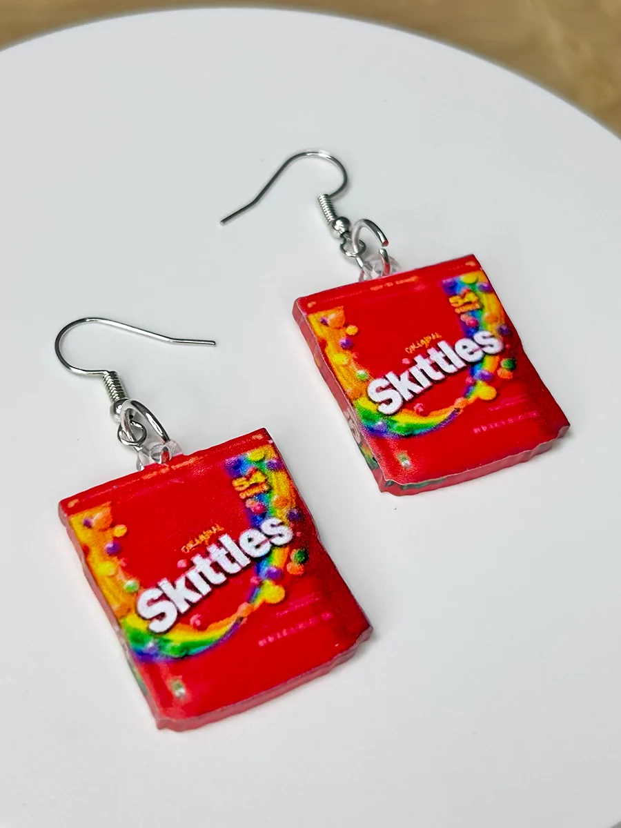 Серьги Конфеты Скитлс Skittles — изображение 4