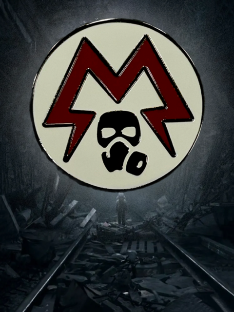 Значок - брошь Метро Metro 2033