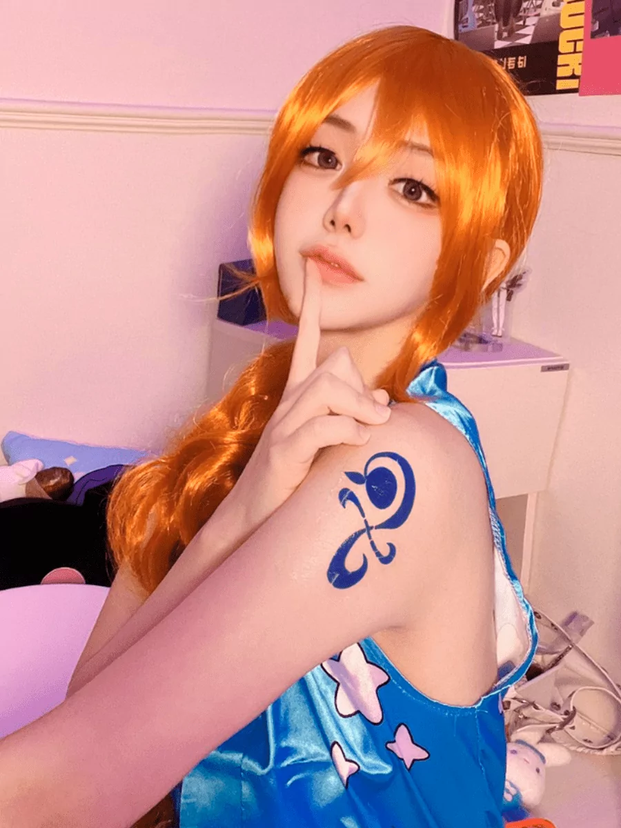 Временная водостойкая татуировка Нами из аниме One Piece 5 шт. — изображение 4