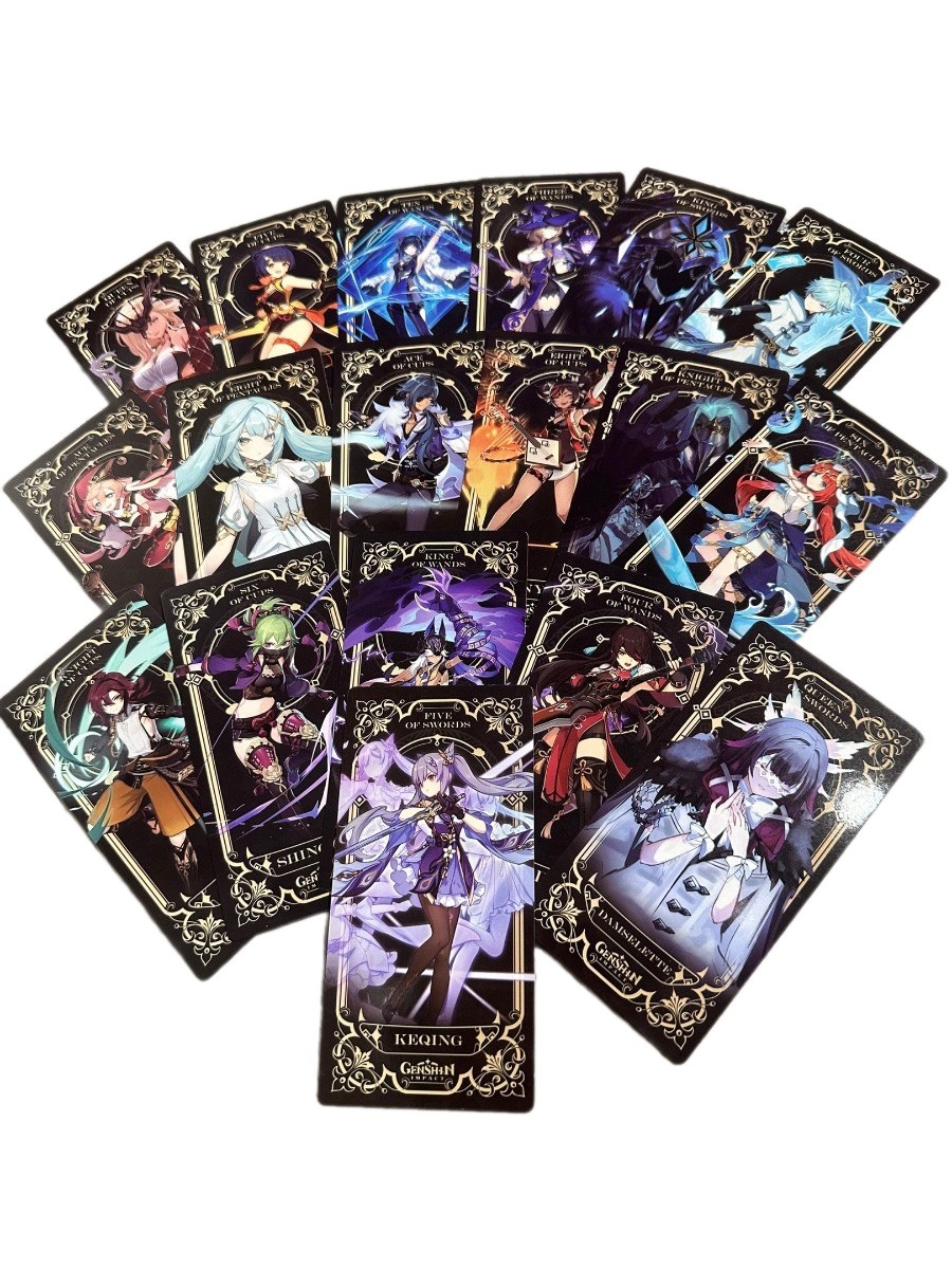 Карты Tarot из аниме игры Геншин Импакт 56 шт — изображение 6