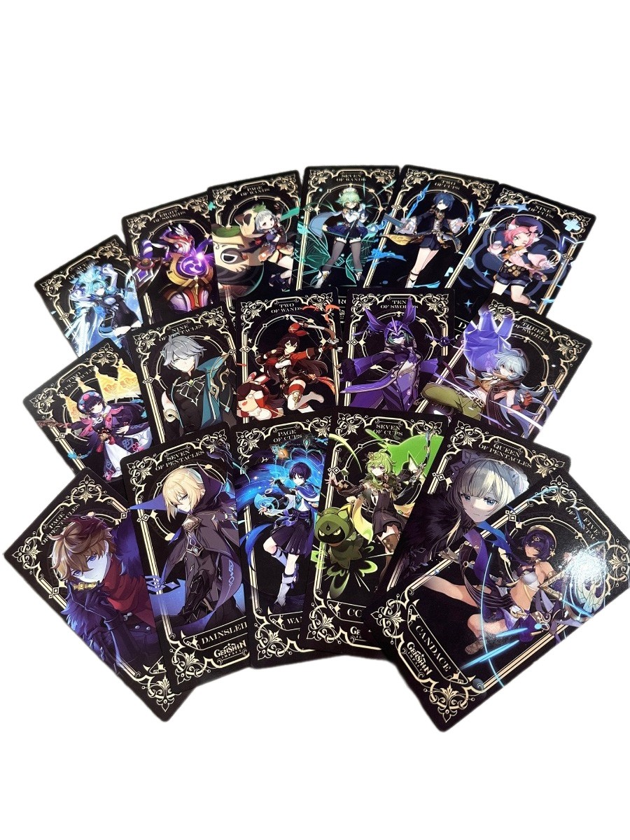 Карты Tarot из аниме игры Геншин Импакт 56 шт — изображение 5
