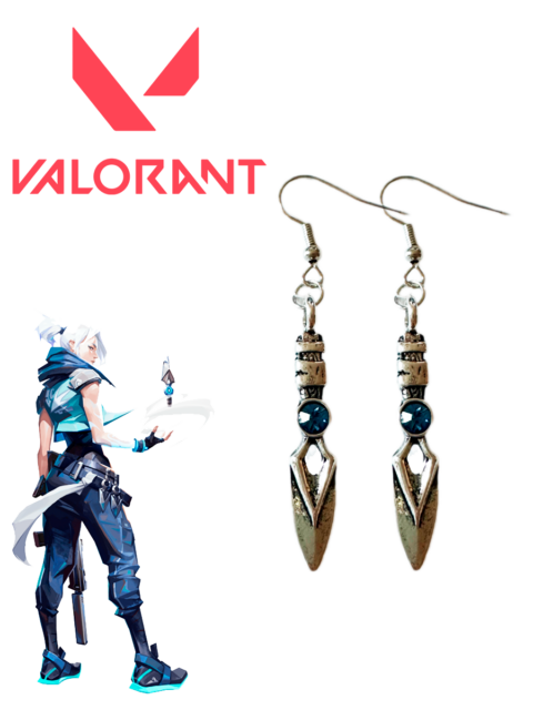 Серьги агента Jett из игры Valorant Валорант