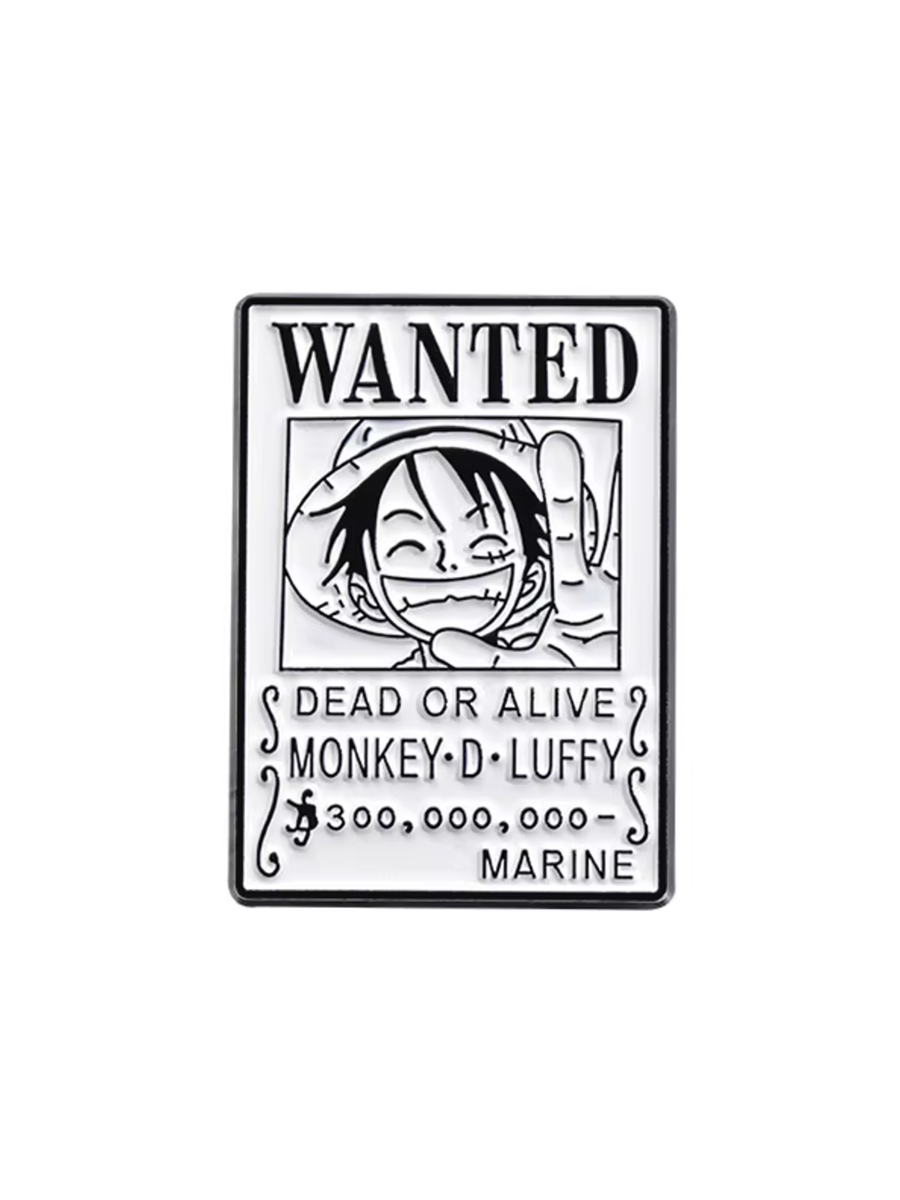 Значок Розыск Монки Де Луффи из аниме One Piece Ван Пис