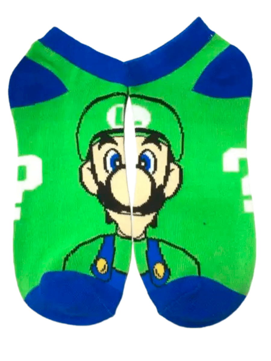 Носки короткие Луиджи и Марио из игры Super Mario — изображение 3