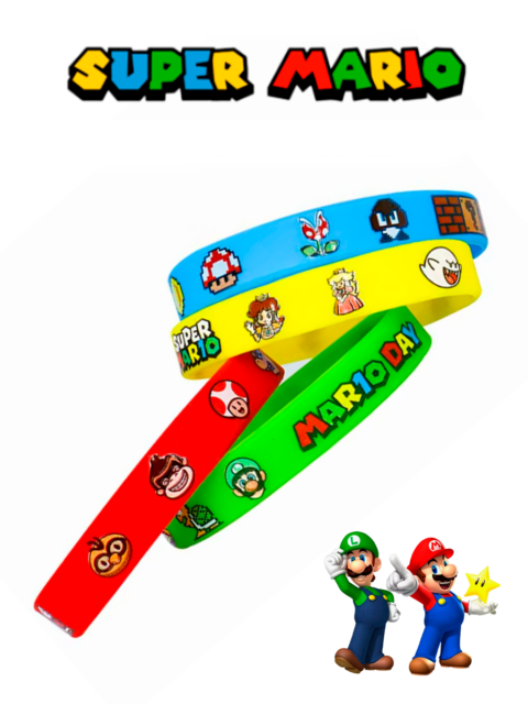 Браслет силиконовый Марио из игры Super Mario