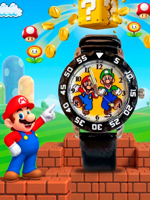 Часы наручные детские Марио и Луиджи из игры Super Mario