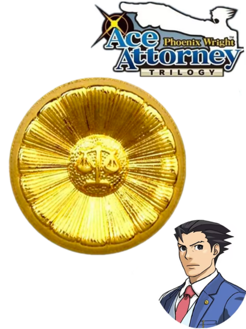Значок Феникс Райт из аниме - игры Ace Attorney