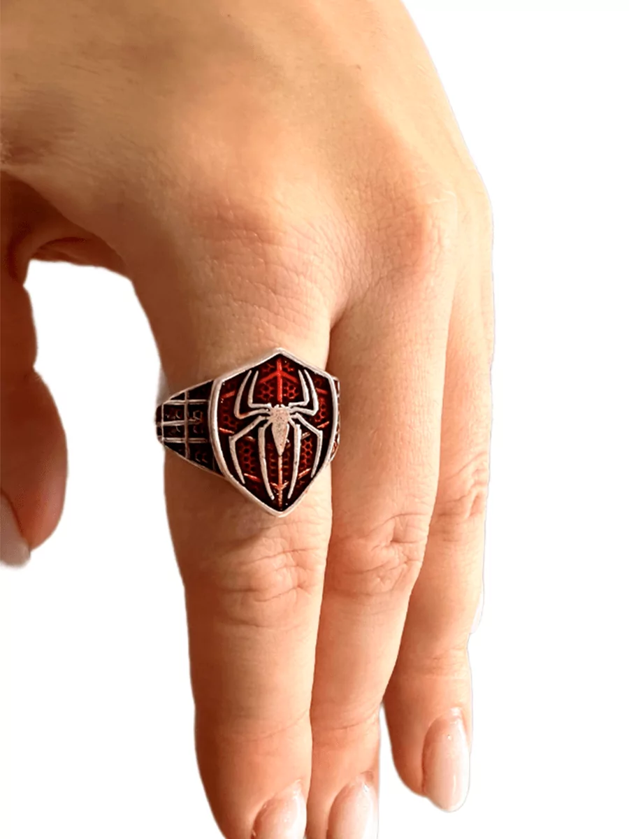 Кольцо - печатка регулируемое Spider-Man Человек - паук Марвел Marvel — изображение 7