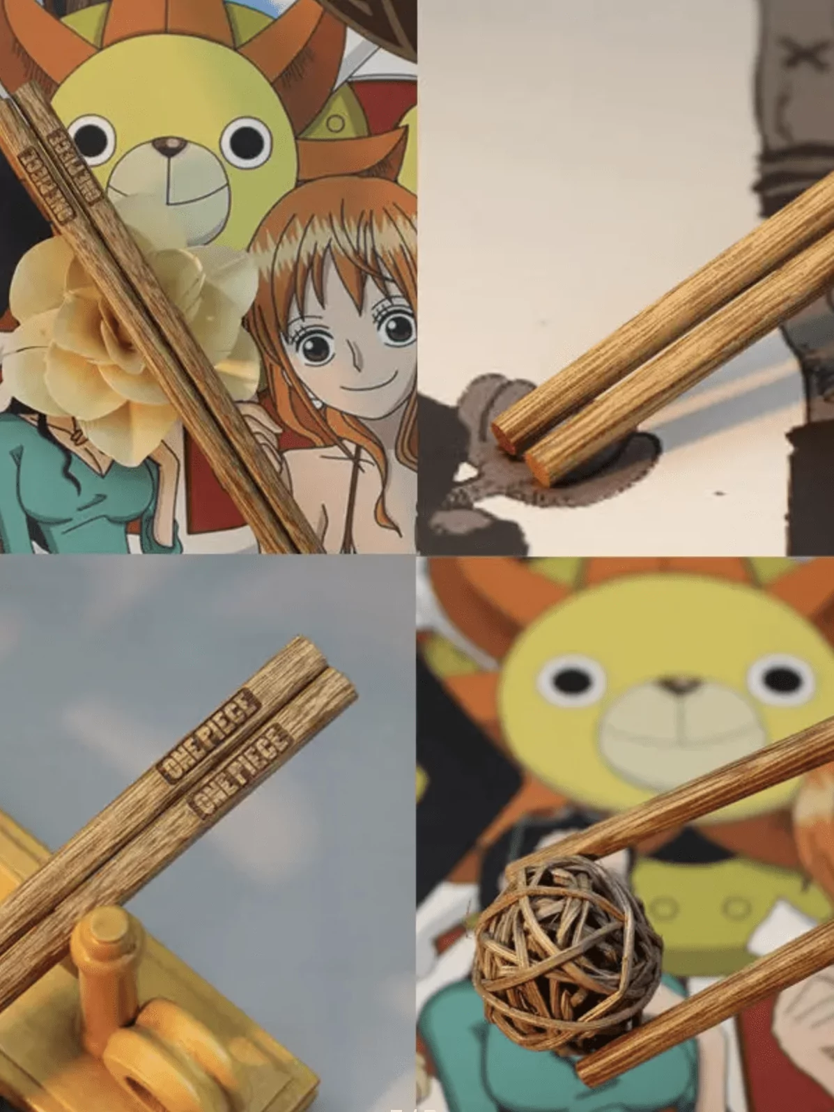 Деревянные палочки для еды из аниме One Piece Ван Пис — изображение 10