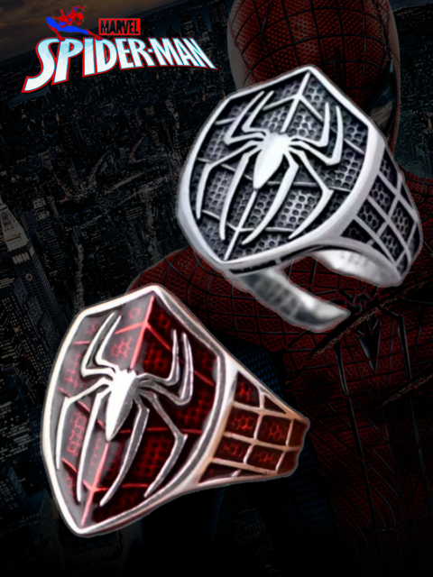 Кольцо - печатка регулируемое Spider-Man Человек - паук Марвел Marvel