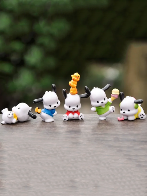 Фигурки - игрушки Собачка Китти Почакко из аниме Hello Kitty 5 шт