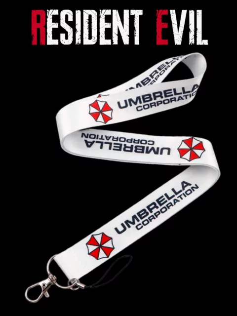 Шнурок - лента на шею для телефона и ключей из игры Resident Evil Амбрелла