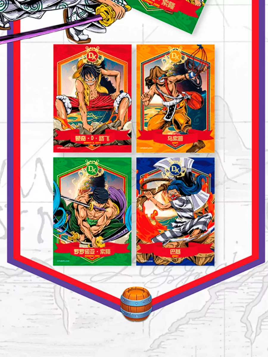 Бокс с коллекционными карточками из аниме One Piece Ван Пис 32 пака — изображение 7