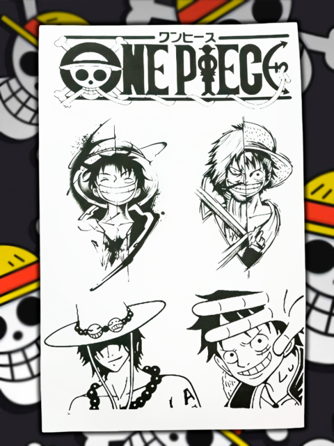 Водостойкая временная татуировка из аниме Ван Пис One Piece